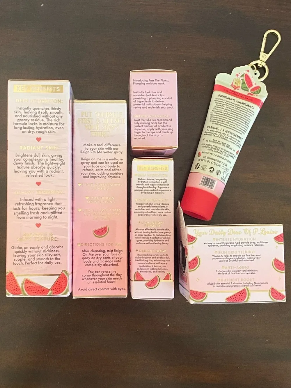 P.Louise Talk Juicy To Me Watermelon Skincare Gift Set 6 Full Size Products NIB